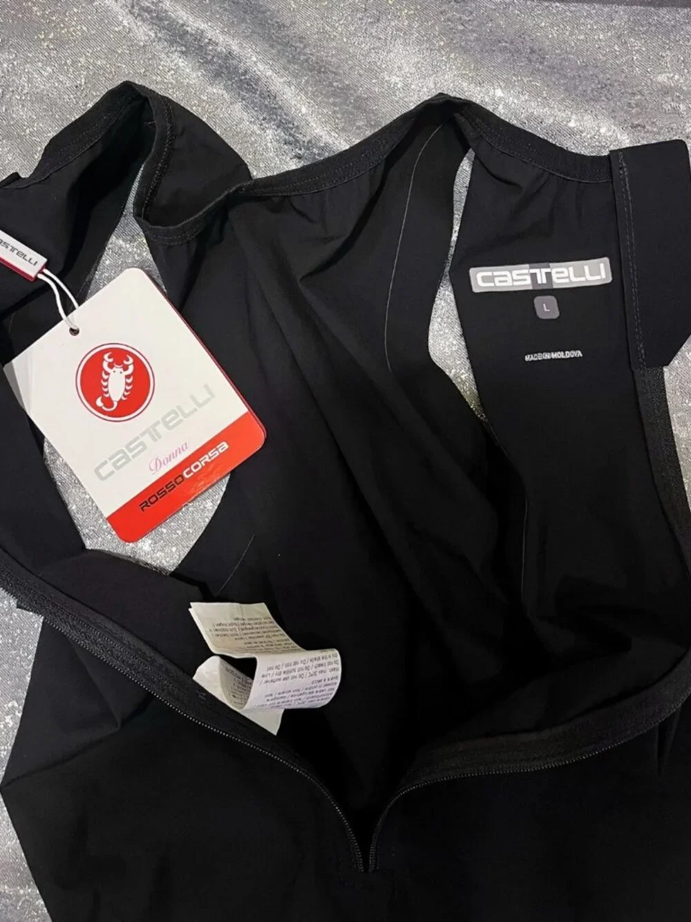 Castelli Elite Swim Skin Women's L NWT Triathlon Swimskin Black $330 Retail